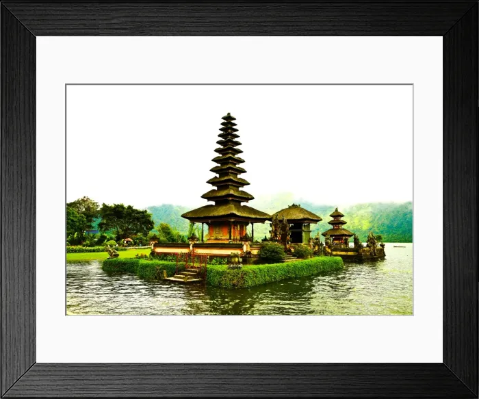 Framed Print : Pura Ulun Danu Temple, Lake Bratan, Bali, Indonesia, Southeast Asia, Asia Framed Print : Pura Ulun Danu Temple, Lake Bratan, Bali, Indonesia, Southeast Asia, Asia