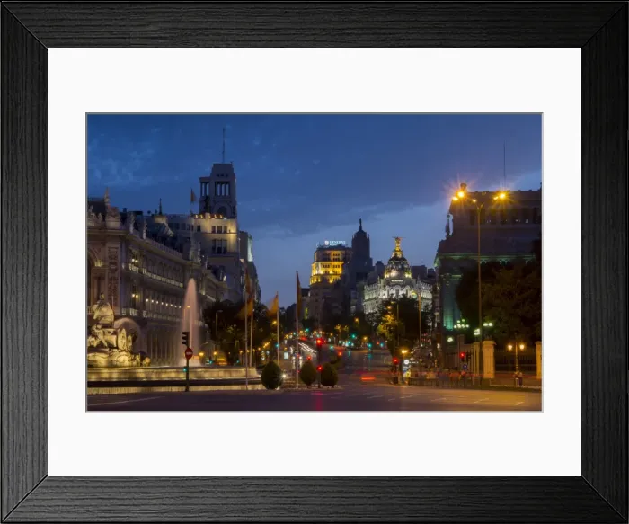 Framed Print : Calle de Alcala, Plaza de Cibeles, Madrid, Spain, Europe Framed Print : Calle de Alcala, Plaza de Cibeles, Madrid, Spain, Europe
