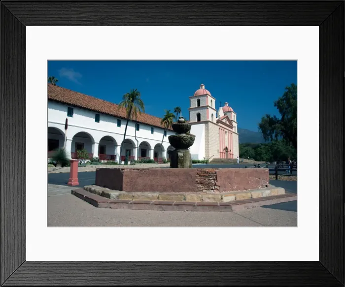 Framed Print : Mission Santa Barbara, founded 1786, Santa Barbara, California, United States of America Framed Print : Mission Santa Barbara, founded 1786, Santa Barbara, California, United States of America