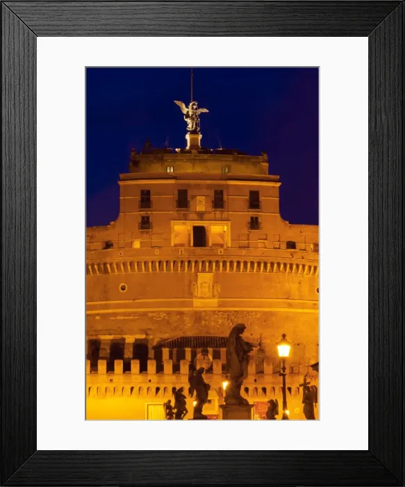 Framed Print : Castel Sant Angelo and statues of Ponte Sant Angelo, UNESCO World Heritage Site, Rome Framed Print : Castel Sant Angelo and statues of Ponte Sant Angelo, UNESCO World Heritage Site, Rome