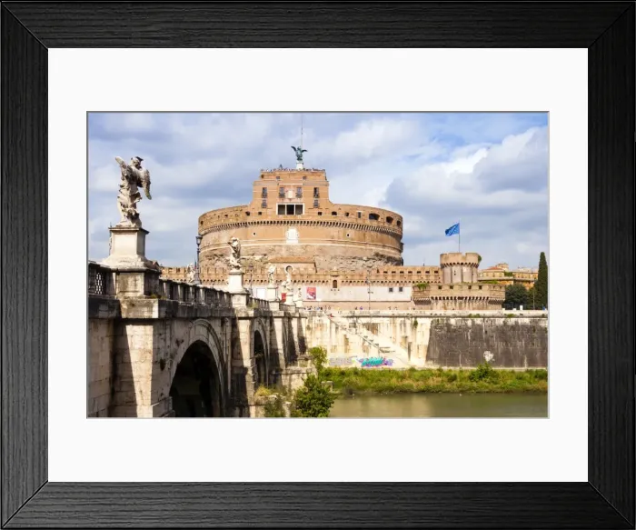 Framed Print : Castel Sant Angelo, Ponte Sant Angelo and Tiber River, UNESCO World Heritage Site Framed Print : Castel Sant Angelo, Ponte Sant Angelo and Tiber River, UNESCO World Heritage Site