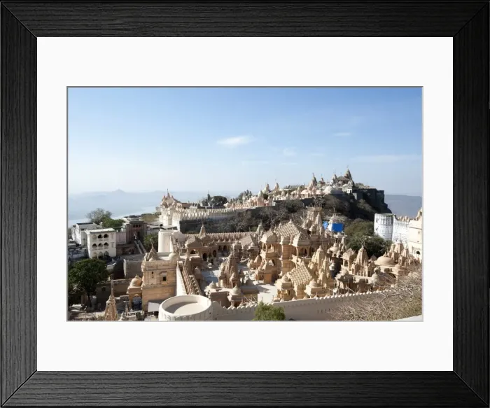 Framed Print : The sacred Jain marble temples, place of Jain pilgrimage, built at the top of Shatrunjaya Hill Framed Print : The sacred Jain marble temples, place of Jain pilgrimage, built at the top of Shatrunjaya Hill