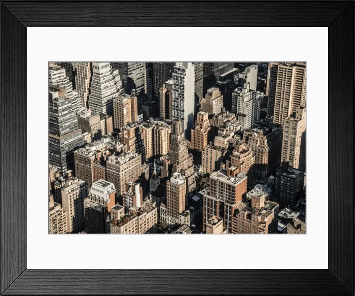 Framed Print : Rooftops, Midtown, Manhattan, New York, United States of America, North America Framed Print : Rooftops, Midtown, Manhattan, New York, United States of America, North America