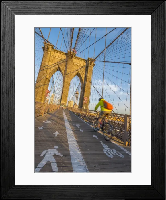 Framed Print : Brooklyn Bridge, Manhattan, New York, United States of America, North America Framed Print : Brooklyn Bridge, Manhattan, New York, United States of America, North America