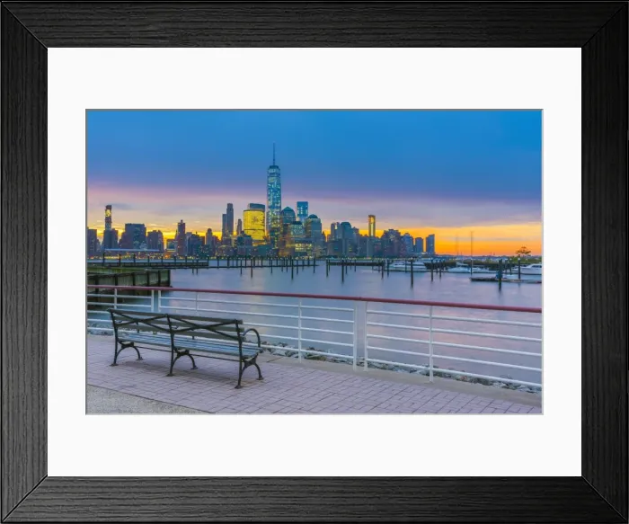 Framed Print : New York skyline of Manhattan, Lower Manhattan and World Trade Center, Freedom Tower Framed Print : New York skyline of Manhattan, Lower Manhattan and World Trade Center, Freedom Tower