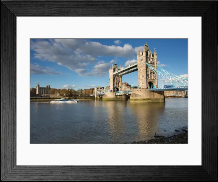 Framed Print : Tower Bridge and River Thames, London, England, United Kingdom, Europe