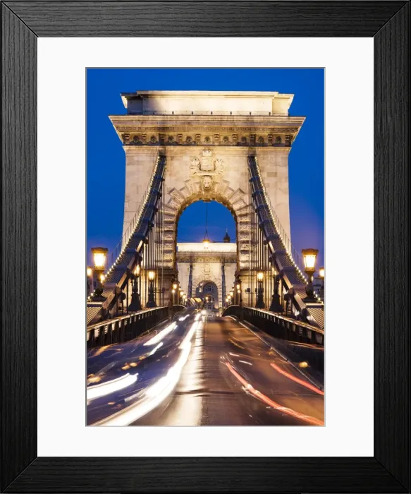 Framed Print : Chain Bridge at night, UNESCO World Heritage Site, Budapest, Hungary, Europe Framed Print : Chain Bridge at night, UNESCO World Heritage Site, Budapest, Hungary, Europe