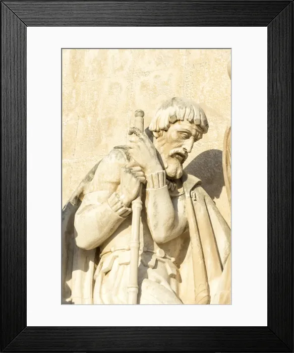 Framed Print : Detail of statue on the Padrao dos Descobrimentos (Monument to the Discoveries), Belem Framed Print : Detail of statue on the Padrao dos Descobrimentos (Monument to the Discoveries), Belem