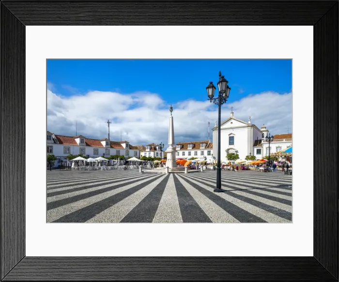 Framed Print : Marquis de Pombal plaza, Vila Real de Santo Antonio, Algarve, Portugal, Europe Framed Print : Marquis de Pombal plaza, Vila Real de Santo Antonio, Algarve, Portugal, Europe