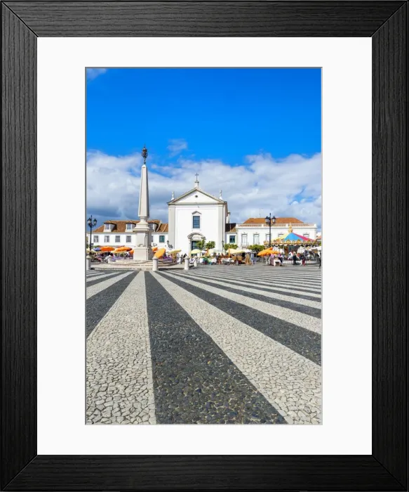 Framed Print : Marquis de Pombal plaza, Vila Real de Santo Antonio, Algarve, Portugal, Europe Framed Print : Marquis de Pombal plaza, Vila Real de Santo Antonio, Algarve, Portugal, Europe