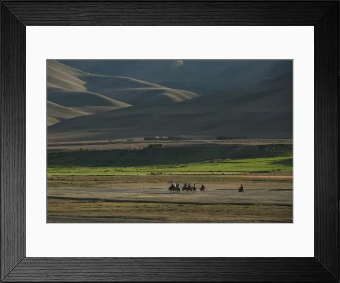 Framed Print : Donkeys are the main source of transport in rural Bamiyan province, Afghanistan, Asia