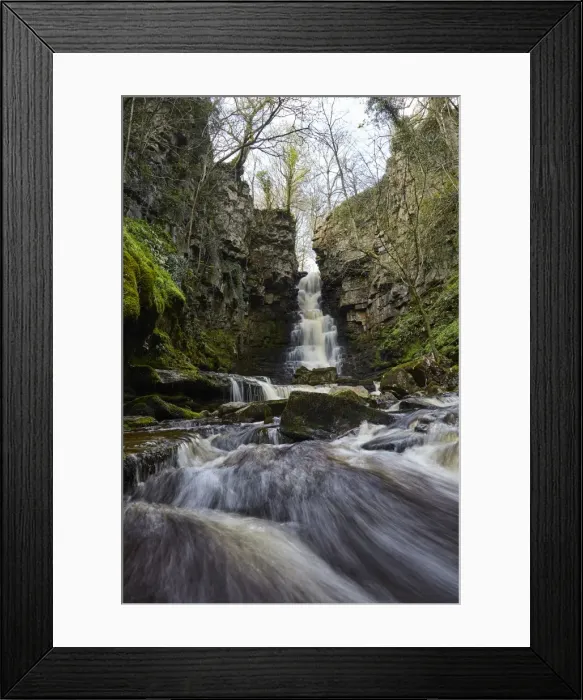 Framed Print : Mill Gill Force waterfall, Askrigg, Wensleydale, North Yorkshire, Yorkshire, England Framed Print : Mill Gill Force waterfall, Askrigg, Wensleydale, North Yorkshire, Yorkshire, England