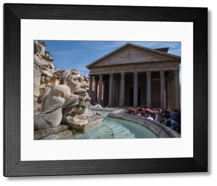 Framed Print : Piazza Della Rotonda and The Pantheon, UNESCO World Heritage Site, Rome, Lazio, Italy Framed Print : Piazza Della Rotonda and The Pantheon, UNESCO World Heritage Site, Rome, Lazio, Italy