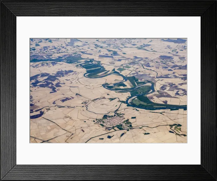 Framed Print : Aerial of Northern Italy, Europe Framed Print : Aerial of Northern Italy, Europe