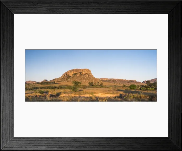 Framed Print : Mountains of Isalo National Park at sunrise, Ihorombe Region, Southwest Madagascar Framed Print : Mountains of Isalo National Park at sunrise, Ihorombe Region, Southwest Madagascar