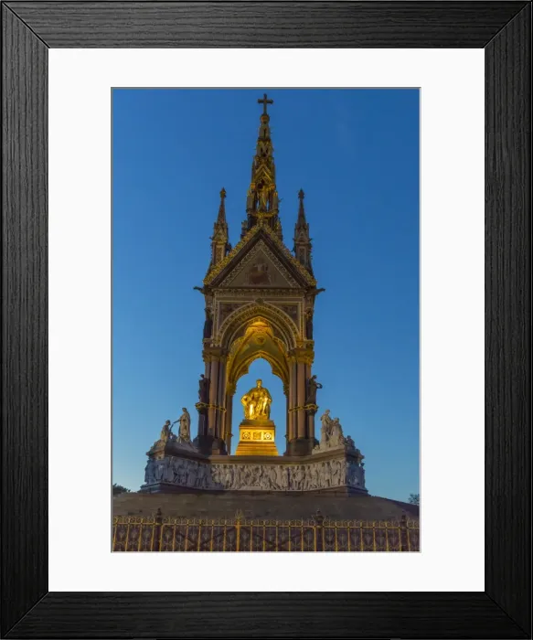 Framed Print : The Albert Memorial in Kensington Gardens at sundown, London, England, United Kingdom Framed Print : The Albert Memorial in Kensington Gardens at sundown, London, England, United Kingdom
