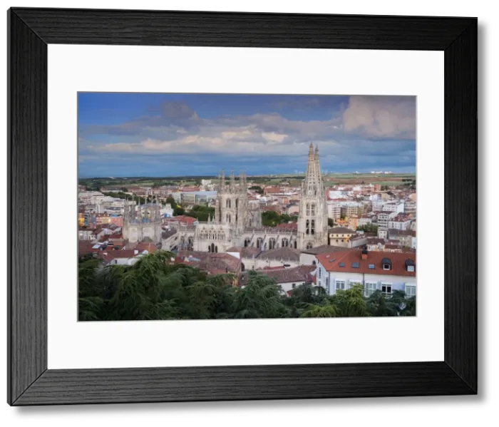 Framed Print : City showing the Gothic Cathedral, UNESCO World Heritage Site, Burgos, Castile and Leon Framed Print : City showing the Gothic Cathedral, UNESCO World Heritage Site, Burgos, Castile and Leon