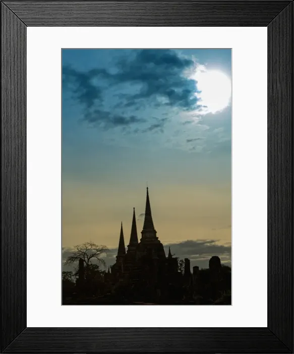 Framed Print : Silhouetted chedis (stupas), Ayutthaya, UNESCO World Heritage Site, Thailand, Southeast Asia Framed Print : Silhouetted chedis (stupas), Ayutthaya, UNESCO World Heritage Site, Thailand, Southeast Asia