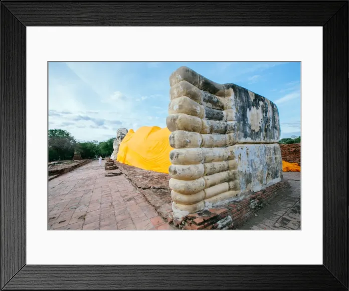 Framed Print : Phra Noon Reclining Buddha at Wat Lokayasutharam, Ayutthaya, Thailand, Southeast Asia Framed Print : Phra Noon Reclining Buddha at Wat Lokayasutharam, Ayutthaya, Thailand, Southeast Asia