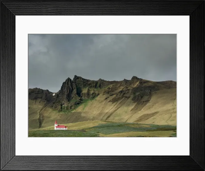 Framed Print : Church, Vik, Iceland, Polar Regions