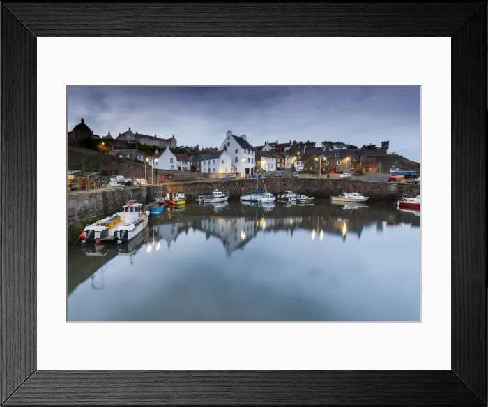 Framed Print : Fishing boats in the harbour at Crail at dusk, East Neuk, Fife, Scotland, United Kingdom Framed Print : Fishing boats in the harbour at Crail at dusk, East Neuk, Fife, Scotland, United Kingdom
