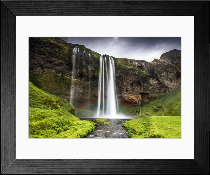 Framed Print : Seljalandsfoss waterfall, South Region, Iceland, Polar Regions Framed Print : Seljalandsfoss waterfall, South Region, Iceland, Polar Regions
