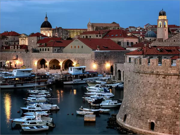 Dubrovnik Harbour, UNESCO World Heritage Site, Croatia, Europe