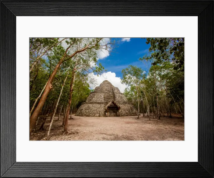 Framed Print : Pyramid in the Ancient Mayan ruins of Coba, outside of Tulum, Mexico, North America Framed Print : Pyramid in the Ancient Mayan ruins of Coba, outside of Tulum, Mexico, North America