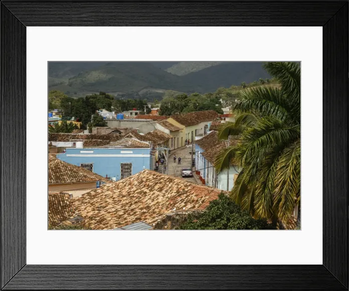 Framed Print : Elevated view over the colonial city of Trinidad, UNESCO World Heritage Site, Sancti Framed Print : Elevated view over the colonial city of Trinidad, UNESCO World Heritage Site, Sancti