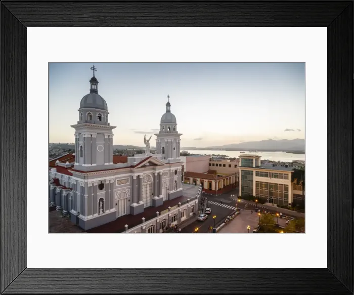Framed Print : Nuestra Senora de la Asuncion Cathedral at Parque Cespedes, Santiago de Cuba, Cuba Framed Print : Nuestra Senora de la Asuncion Cathedral at Parque Cespedes, Santiago de Cuba, Cuba