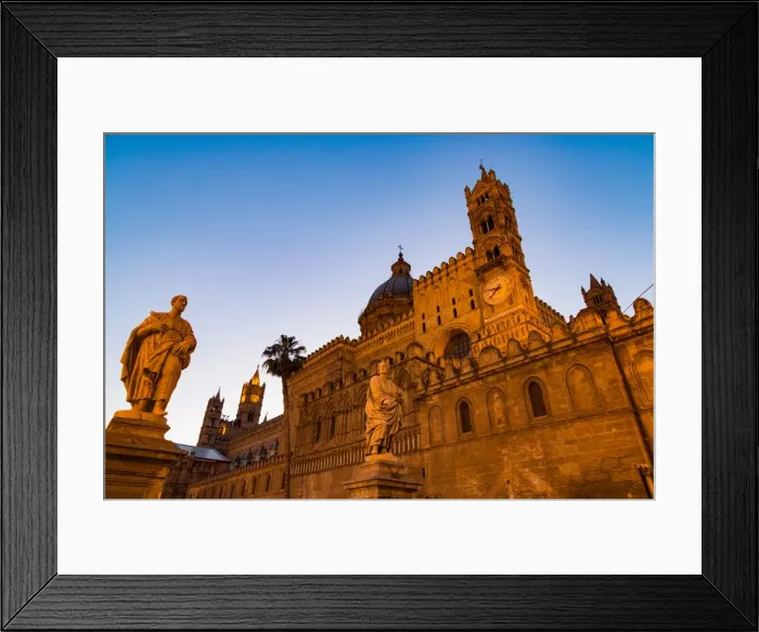 Framed Print : The Cathedral in Palermo at night, Palermo, Sicily, Italy, Europe Framed Print : The Cathedral in Palermo at night, Palermo, Sicily, Italy, Europe
