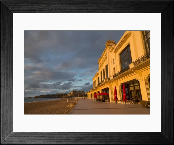 Framed Print : The beach, Casino and promenade in Biarritz, Pyrenees Atlantiques, Aquitaine, France Framed Print : The beach, Casino and promenade in Biarritz, Pyrenees Atlantiques, Aquitaine, France