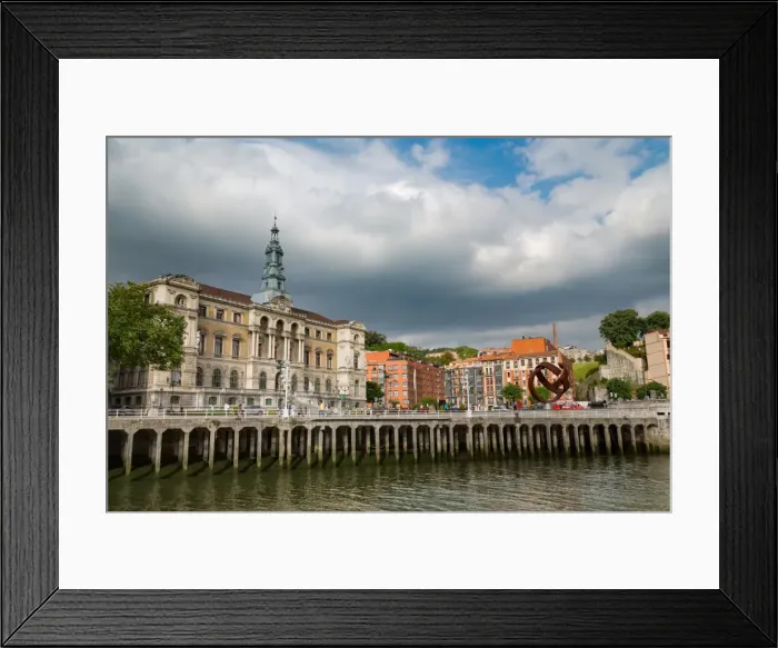 Framed Print : Bilbao City Hall on the river Nervion, Bilbao, Biscay (Vizcaya), Basque Country (Euskadi) Framed Print : Bilbao City Hall on the river Nervion, Bilbao, Biscay (Vizcaya), Basque Country (Euskadi)