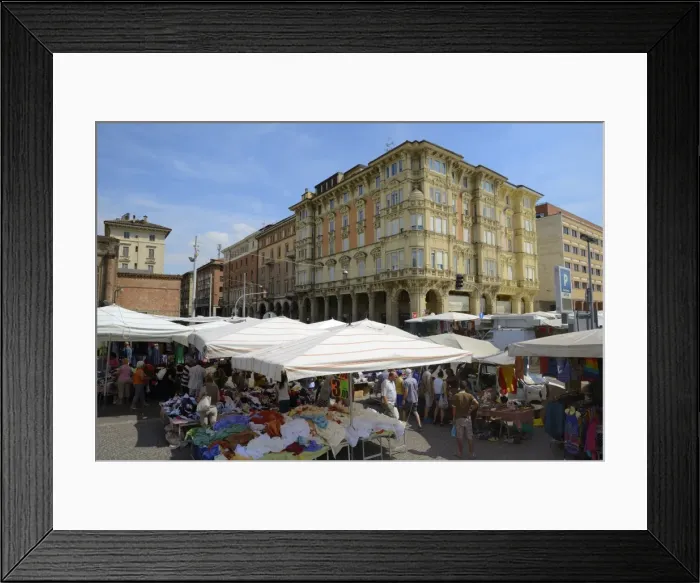 Framed Print : Street market, Via Irnerio, Bologna, Emilia-Romagna, Italy, Europe Framed Print : Street market, Via Irnerio, Bologna, Emilia-Romagna, Italy, Europe