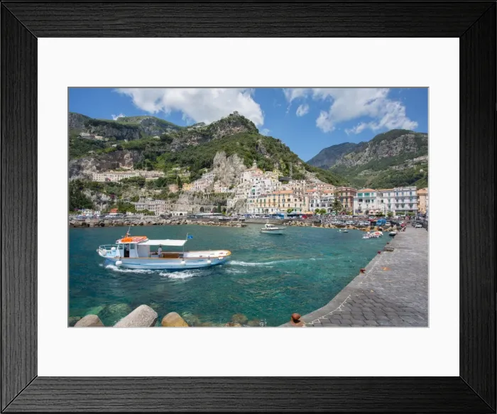 Framed Print : Amalfi from Harbour, Amalfi, Costiera Amalfitana (Amalfi Coast), UNESCO World Heritage Site Framed Print : Amalfi from Harbour, Amalfi, Costiera Amalfitana (Amalfi Coast), UNESCO World Heritage Site