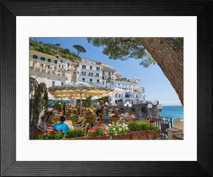 Framed Print : Promenade, Amalfi, Amalfi Coast, UNESCO World Heritage Site, Campania, Italy, Europe Framed Print : Promenade, Amalfi, Amalfi Coast, UNESCO World Heritage Site, Campania, Italy, Europe
