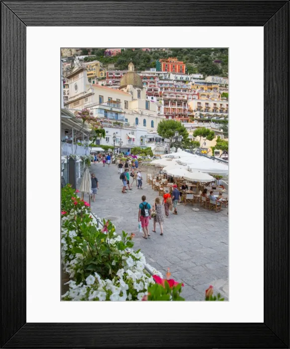 Framed Print : Restaurants on Via Marina Grande, Positano, Province of Salerno, Costiera Amalfitana (Amalfi Coast) Framed Print : Restaurants on Via Marina Grande, Positano, Province of Salerno, Costiera Amalfitana (Amalfi Coast)