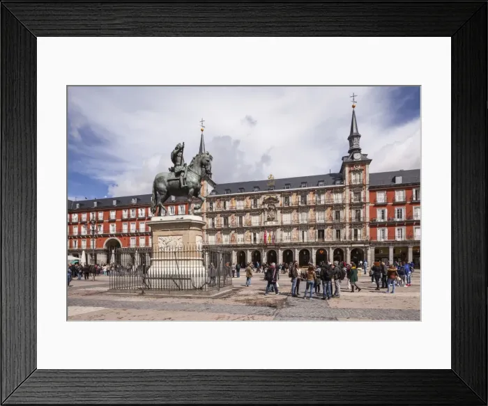 Framed Print : Plaza Mayor in Madrid, Spain, Europe Framed Print : Plaza Mayor in Madrid, Spain, Europe