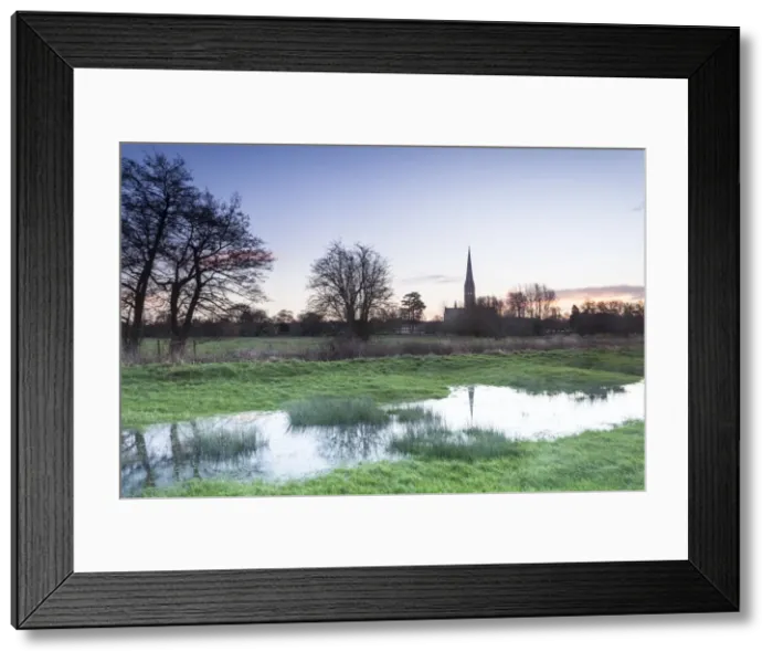 Framed Print : Salisbury Cathedral, built in the 13th century in the Gothic style, the tallest spire Framed Print : Salisbury Cathedral, built in the 13th century in the Gothic style, the tallest spire