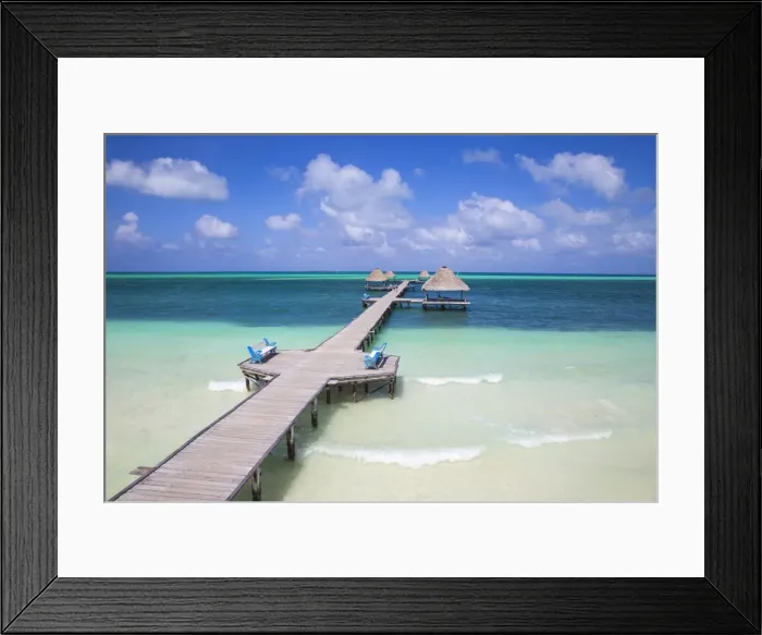 Framed Print : Wooden pier, Playa El Paso, Cayo Guillermo, Jardines del Rey, Ciego de Avila Province Framed Print : Wooden pier, Playa El Paso, Cayo Guillermo, Jardines del Rey, Ciego de Avila Province