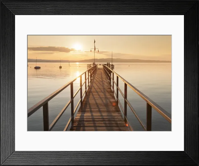 Framed Print : Sunset at Lake Constance, near Konstanz, Baden-Wurttemberg, Germany, Europe Framed Print : Sunset at Lake Constance, near Konstanz, Baden-Wurttemberg, Germany, Europe