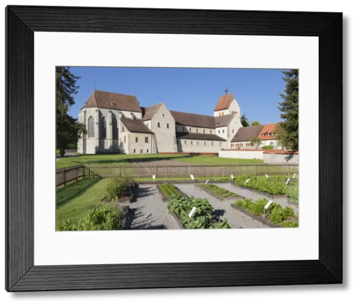 Framed Print : Herb garden, St. Maria und Markus Cathedral, Mittelzell, UNESCO World Heritage Site Framed Print : Herb garden, St. Maria und Markus Cathedral, Mittelzell, UNESCO World Heritage Site