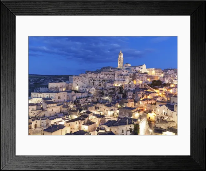 Framed Print : Sasso Barisano and cathedral, UNESCO World Heritage Site, Matera, Basilicata, Puglia Framed Print : Sasso Barisano and cathedral, UNESCO World Heritage Site, Matera, Basilicata, Puglia