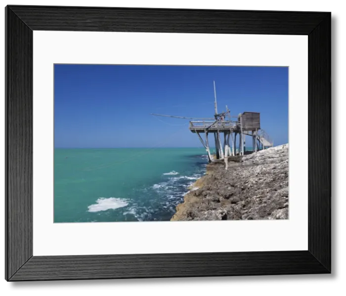 Framed Print : Trabuccho, traditional fishing machine, Gargano coast, Foggia Province, Puglia, Italy Framed Print : Trabuccho, traditional fishing machine, Gargano coast, Foggia Province, Puglia, Italy