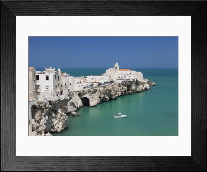 Framed Print : Punta San Francesco and old town, Vieste, Gargano, Foggia Province, Puglia, Italy, Europe Framed Print : Punta San Francesco and old town, Vieste, Gargano, Foggia Province, Puglia, Italy, Europe