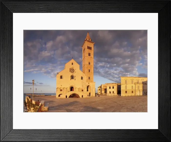 Framed Print : San Nicola Pellegrino cathedral at sunset, Piazza del Duomo, Trani, Le Murge, Barletta-Andria-Trani Framed Print : San Nicola Pellegrino cathedral at sunset, Piazza del Duomo, Trani, Le Murge, Barletta-Andria-Trani
