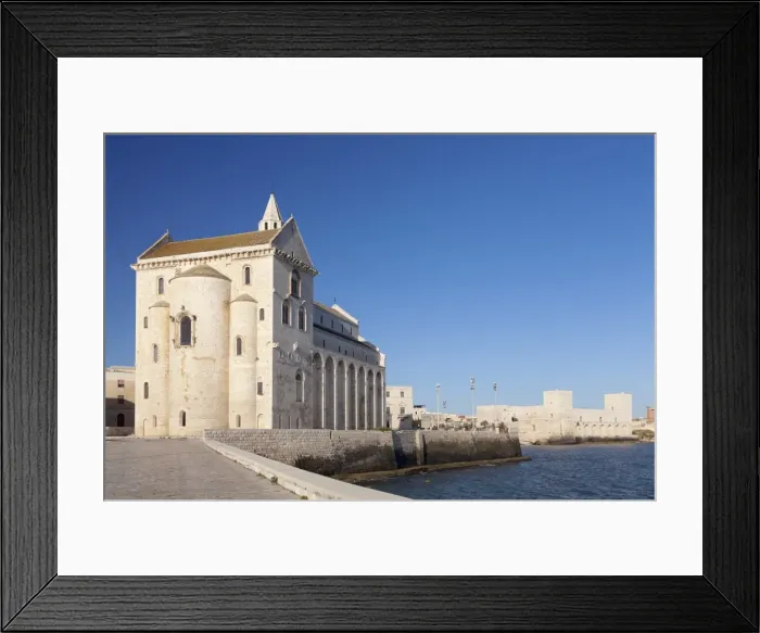 Framed Print : San Nicola Pellegrino cathedral, Castello Svevo castle, Trani, Le Murge, Barletta-Andria-Trani Framed Print : San Nicola Pellegrino cathedral, Castello Svevo castle, Trani, Le Murge, Barletta-Andria-Trani