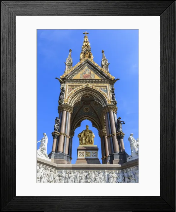 Framed Print : Albert Memorial, to Queen Victorias Consort, in summer, Kensington Gardens, South Kensington Framed Print : Albert Memorial, to Queen Victorias Consort, in summer, Kensington Gardens, South Kensington