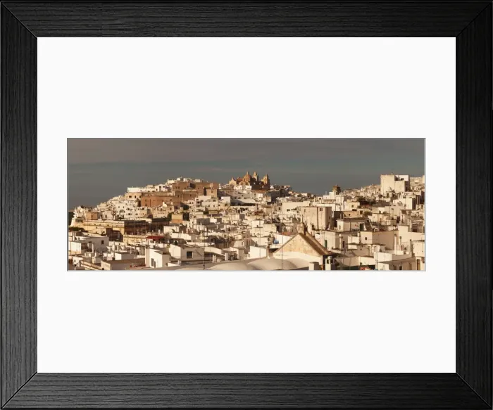 Framed Print : View of Ostuni and cathedral, Valle d Itria, Bari district, Puglia, Italy, Europe Framed Print : View of Ostuni and cathedral, Valle d Itria, Bari district, Puglia, Italy, Europe