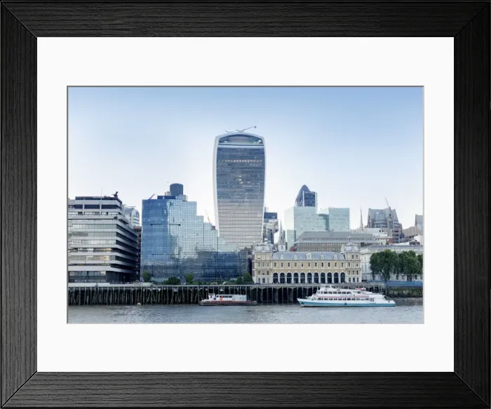 Framed Print : City of London skyline showing the Walkie Talkie building, London, England, United Kingdom